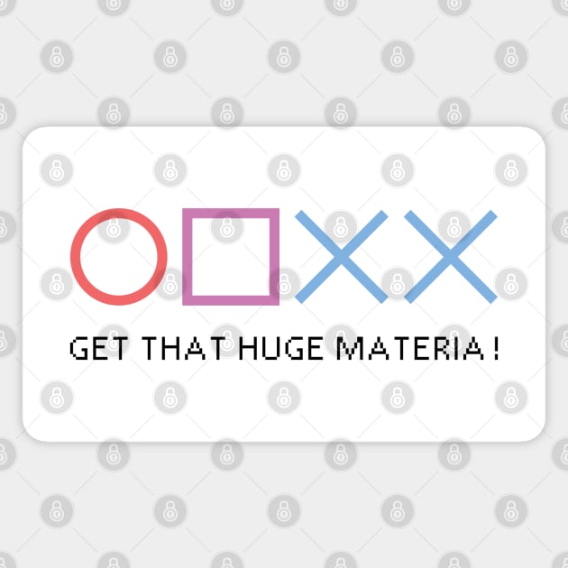 Circle Square Cross Cross Get That Huge Materia! (Black Text) Sticker by inotyler